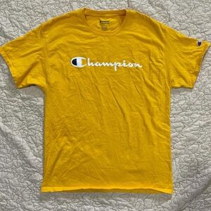 Champion Men's Yellow T-shirt